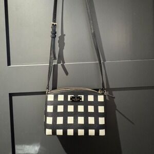 Kate Spade black and white crossbody bag